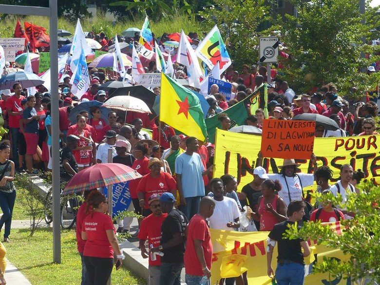 Un movement sociau en Guaiana en 2013