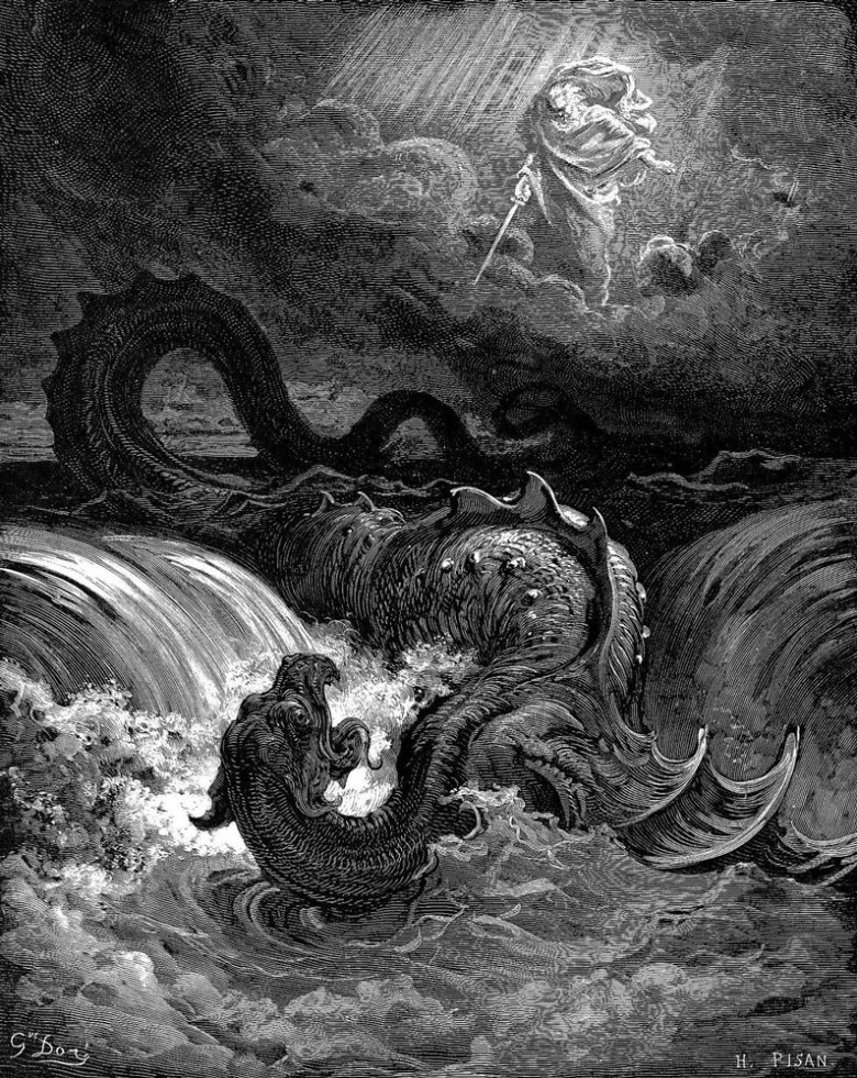 La destruccion de Leviatan per Gustave Doré