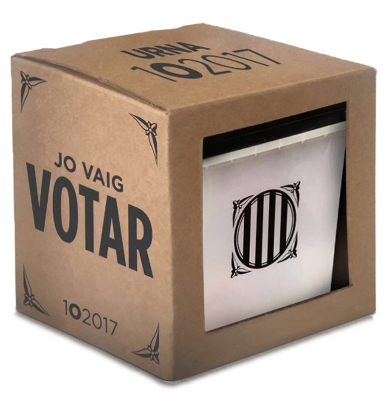 Urna del referendum catalan de 2017